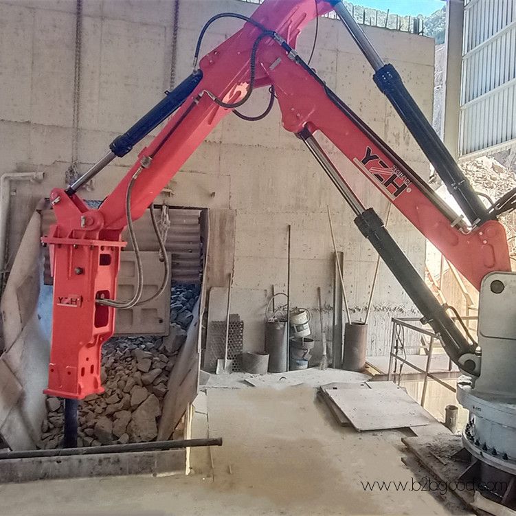 Stationary Rock Breaker Booms