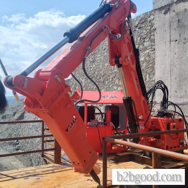 YZH Fixed Mechanical Breaking Arm Breaking Large Rocks at Jaw Crusher Opening