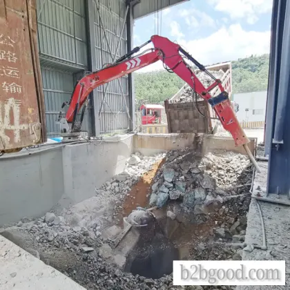 Stationary Rockbreaker Systems Solve The Blockage Of Gyratory Crusher