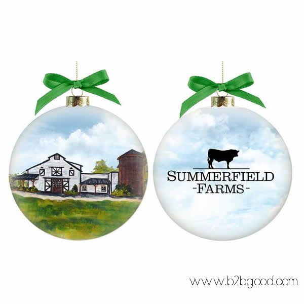 Custom Design Logo Promotional Christmas Ornaments, Customized Logo Ornaments Ball