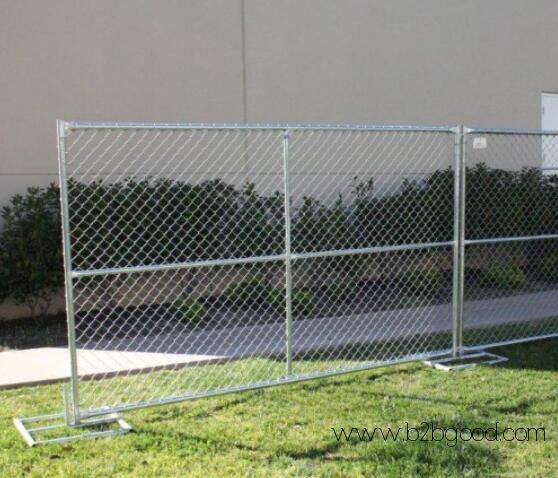 Temporary mobile site fencing