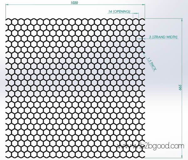 Honeycomb Plastic Mesh