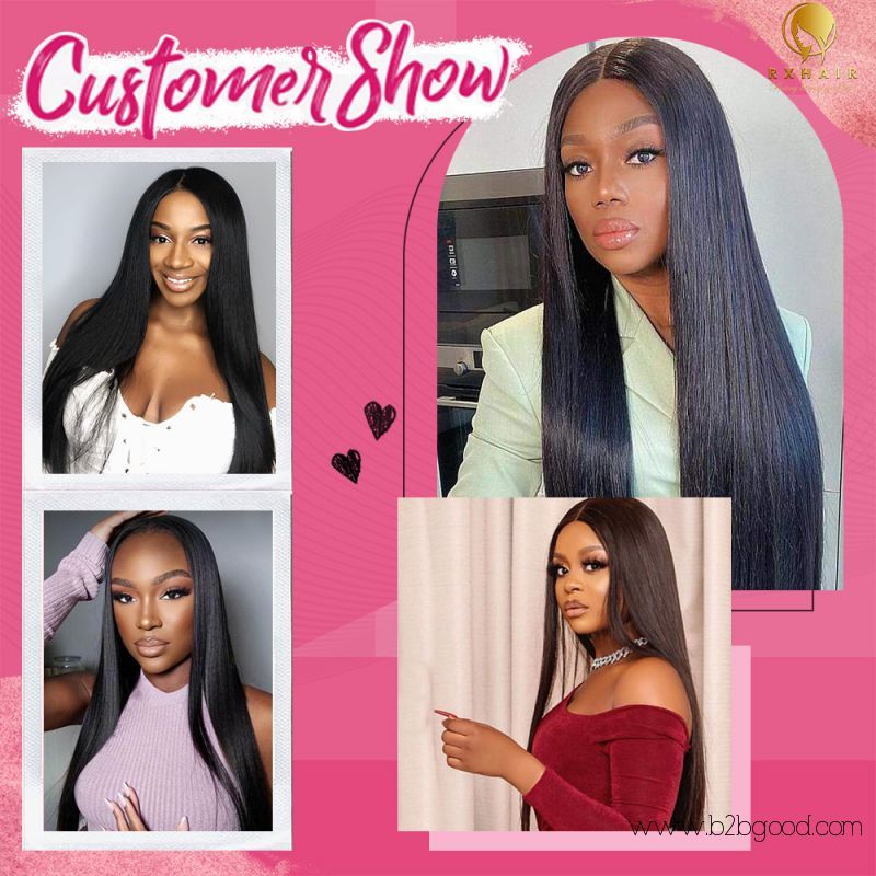 Straight 13x4 HD lace Frontal Glueless Wigs