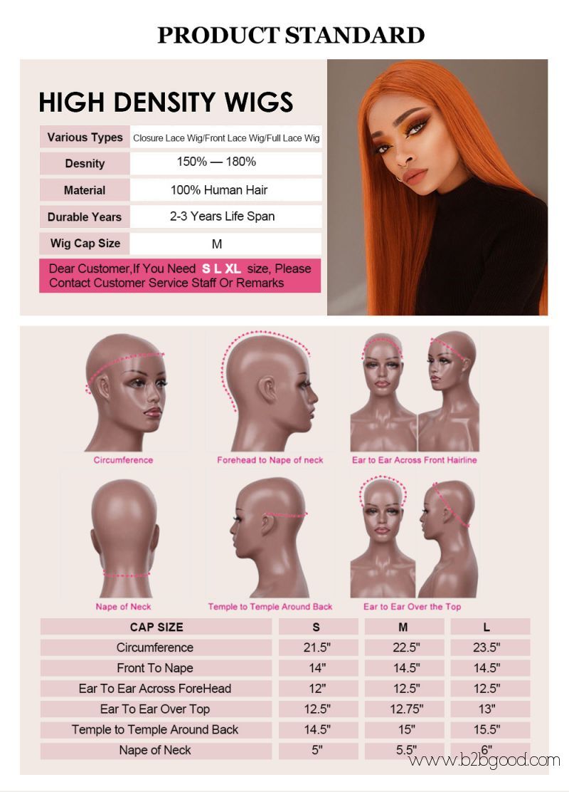 Colored Orange Ginger Transparnet Lace Human Hair Wig 180% Density Absolutely Stunning and Gorgeous