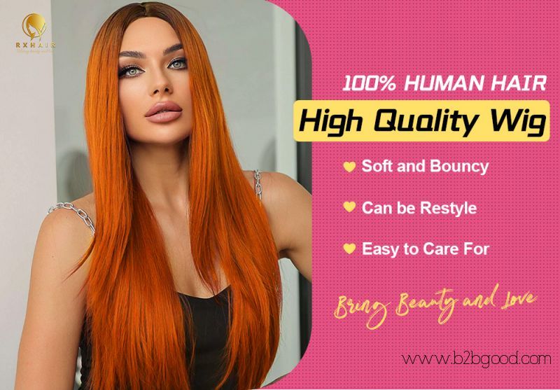 Colored Orange Ginger Transparnet Lace Human Hair Wig 180% Density Absolutely Stunning and Gorgeous