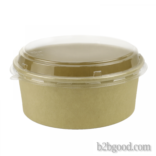 带盖牛皮纸食品碗