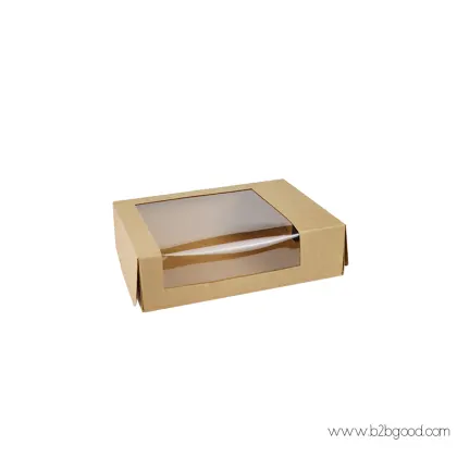 带窗牛皮纸食品盒