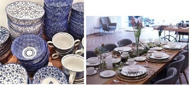 陶瓷餐具（瓷器）。