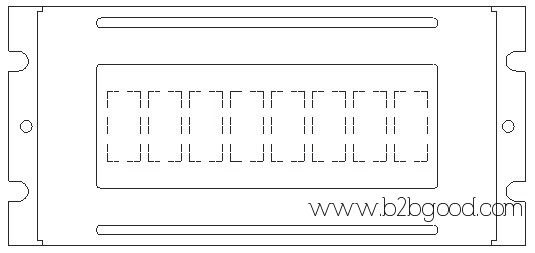 PLC0801CHW 型单色 L CM字符类型