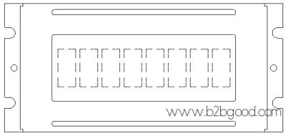 PLC0801CHW 型单色 L CM字符类型