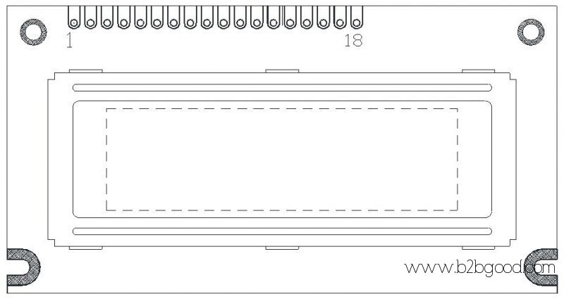 单色 LCM 图形类型 PLG1203BW