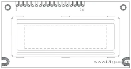 单色 LCM 图形类型 PLG1203BW