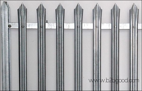 Hot Dipped Galvanised Palisade Fencing