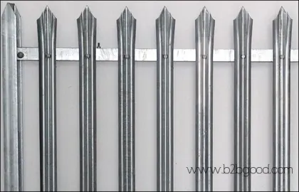 Hot Dipped Galvanised Palisade Fencing