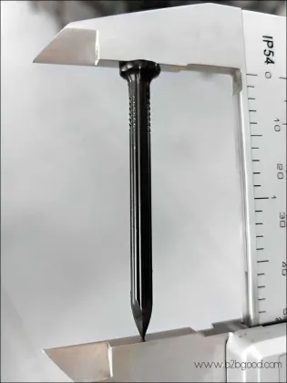 Galvanized Steel Concrete Nail with Countersunk Head, Spiral Shank, and Smooth Shank