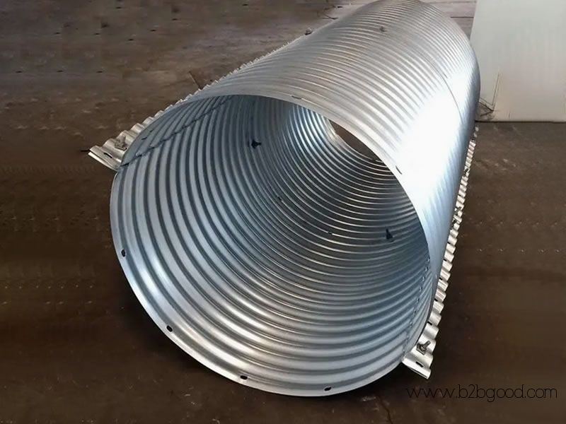 Two Plates Assembly Corrugated Steel Pipe Culverts