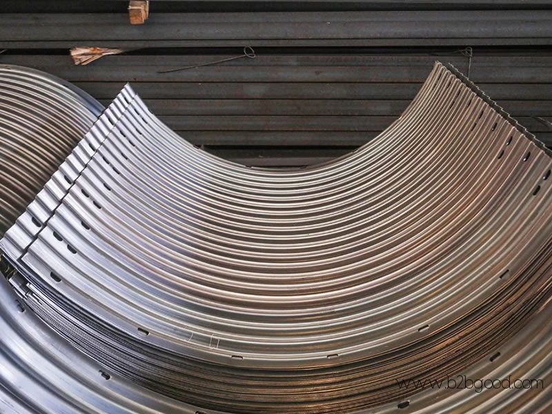 Two Plates Assembly Corrugated Steel Pipe Culverts