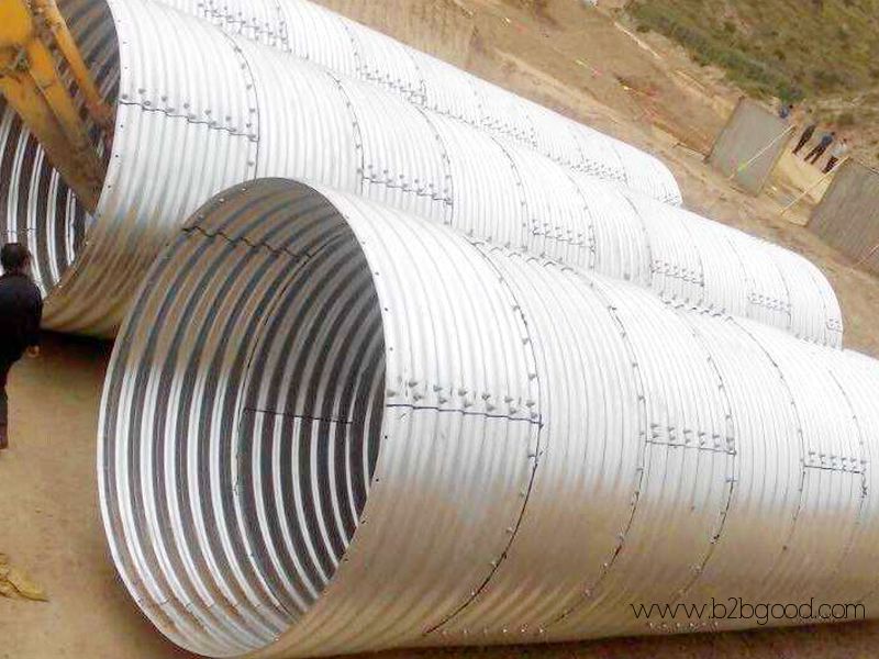 Multi Plates Corrugated Steel Pipe Culvert