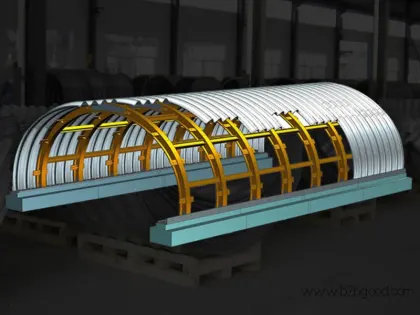 Reinforced Corrugated Steel Arch Culvert