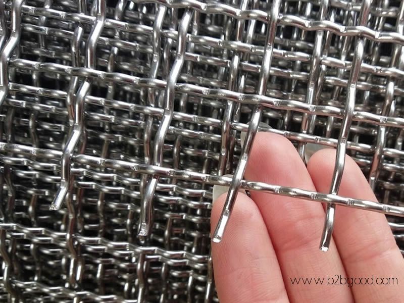CRIMPED WIRE MESH: BLACK STEEL, 304, 430, & INTERMEDIATE-CRIMP