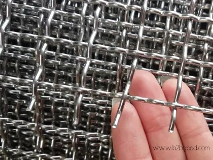 CRIMPED WIRE MESH: BLACK STEEL, 304, 430, & INTERMEDIATE-CRIMP